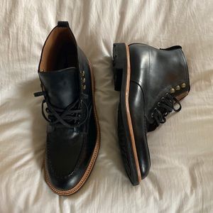 JCrew Black Leather Boots